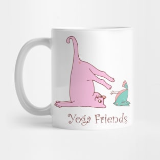 Yoga Friends -Cat & Bird Mug